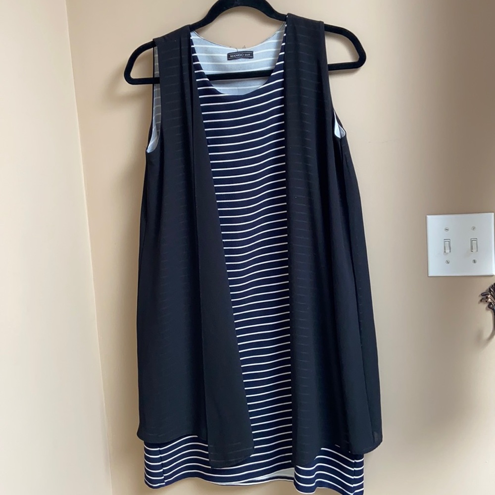 Mango Mini Strip Dress - Picture 2 of 7